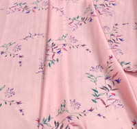 Silk   حرير مشجر small Florals leaves design 50