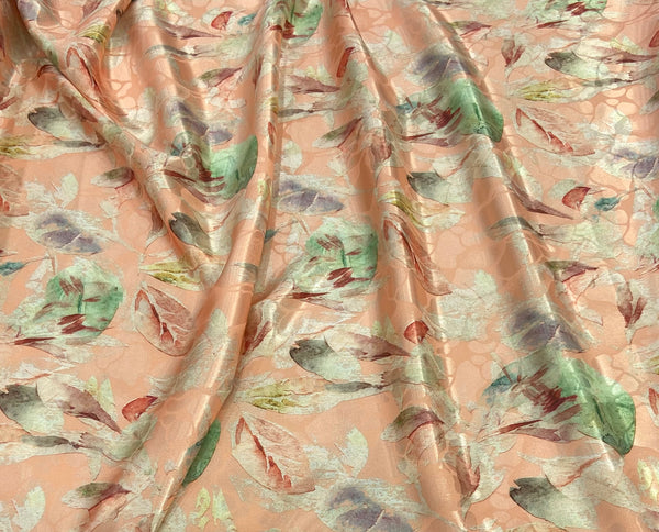 Silk Jacquard design 92 حرير  جكارد مشجر Florals