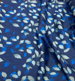 Cotton Amoudi Satin 66 قطن عمودي leaves Design