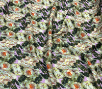 Silk Jacquard design 67 حرير  جكارد مشجر Florals