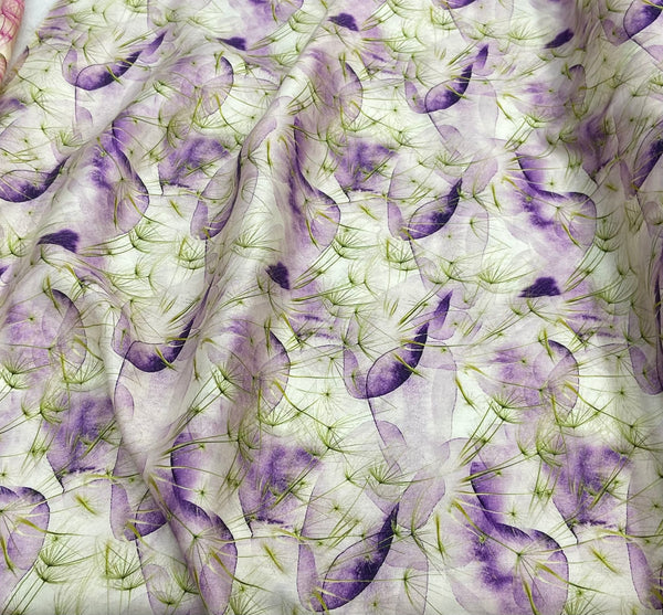 Cotton Amoudi Satin 84 قطن عمودي ساتن Floral Design