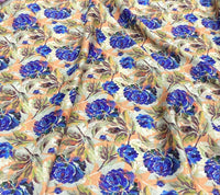 Silk design 72  حرير  مشجر floral