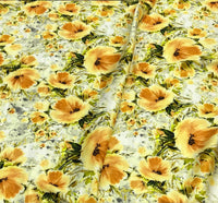 Silk   حرير مشجر Florals design 48