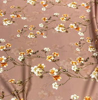 Silk   حرير مشجر Florals design 43