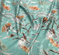 Silk Jacquard design 91 حرير  جكارد مشجر Florals