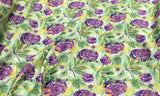 Silk design 72  حرير  مشجر floral