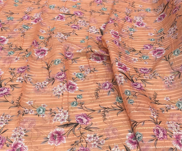 Cotton Liberty Zari  قطن لبيرتي زري florals Design 23