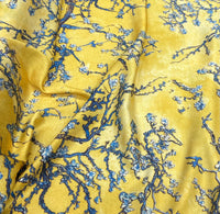 Silk design 71  حرير  مشجر floral