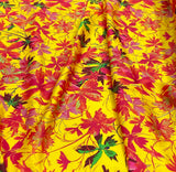 Silk حرير مشجر florals and leaves design 36