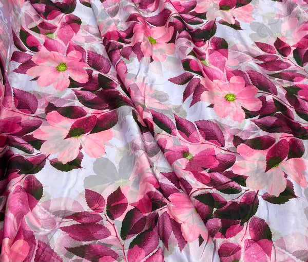 Silk Jacquard design 81 حرير  جكارد مشجر Florals