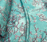 Silk design 71  حرير  مشجر floral