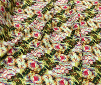 Silk Jacquard design 67 حرير  جكارد مشجر Florals