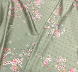 Silk Jacquard design 63 حرير  جكارد مشجر florals