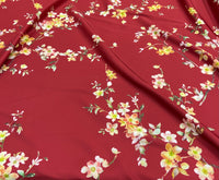 Silk   حرير مشجر Florals design 44