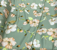 Silk design 83 حرير  مشجر Florals