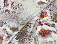 Silk design 93 حرير  مشجر Florals