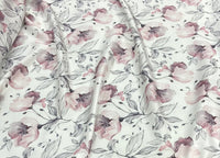 Silk design 86 حرير  مشجر Florals