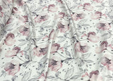 Silk design 86 حرير  مشجر Florals