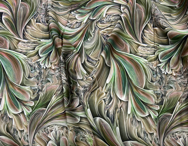 Silk   حرير مشجر Abstract design 10