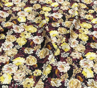 Silk design 73  حرير  مشجر floral