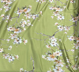 Silk   حرير مشجر Big Floral design 22