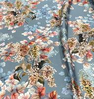 Silk   حرير مشجر Florals design 47