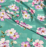 Silk jacquard جكارد حرير مشجر big florals design 38