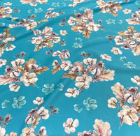 Silk   حرير مشجر Florals design 45