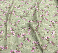 Cotton Amoudi Satin 82 قطن عمودي ساتن Tiny Floral Design