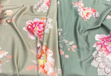 Silk design 64 حرير  مشجر Floral