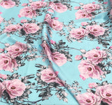 Silk design 87 حرير  مشجر Florals