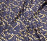 Cotton Amoudi Satin 65 قطن عمودي leaves Design