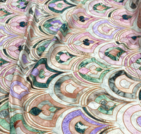 Silk Cleopatra design 77 حرير  كليوباترا مشجر Abstract