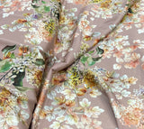 Silk   حرير مشجر Florals design 47