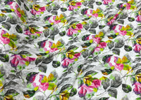 Silk Jacquard design 64 حرير  جكارد مشجر Leaves