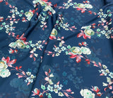 Silk   حرير مشجر Florals design 46