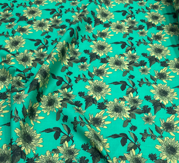 Cotton lawn قطن لاون florals and leaves Design 30