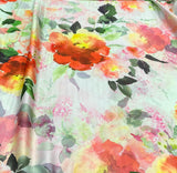 Silk design 75 حرير  مشجر floral