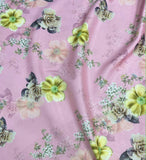 Silk   حرير مشجر Big Floral design 06