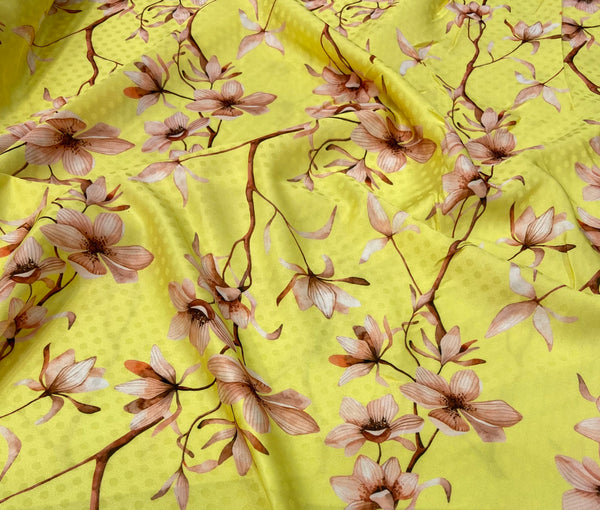 Silk  jacquard  حرير جكارد مشجر floral design 14