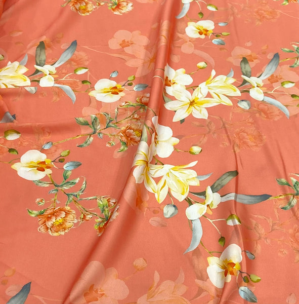 Silk design 59 حرير  مشجر floral