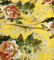 Silk   حرير مشجر Big Floral design 16