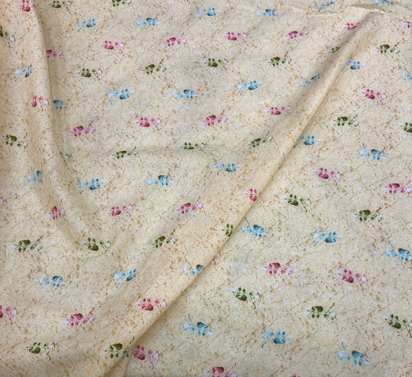 Cotton Liberty قطن لبيرتي Multicolor leaves design 08