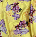 Silk   حرير مشجر Big Floral design 07