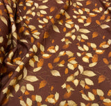 Cotton Amoudi Satin 66 قطن عمودي leaves Design