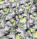 Silk design 69 حرير  مشجر Florals