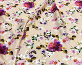 Silk design 76 حرير  مشجر floral