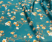 Silk   حرير مشجر Florals design 43