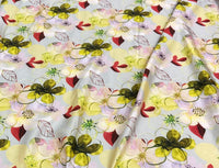 Silk design 68 حرير  مشجر Florals