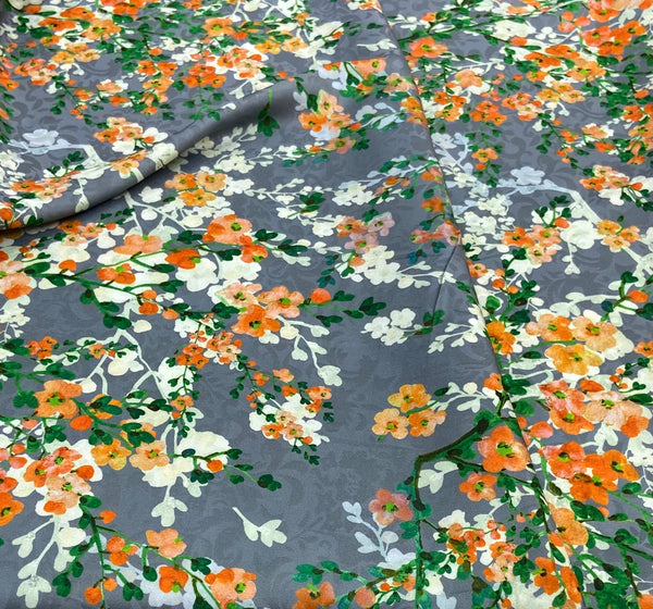 Silk jacquard جكارد حرير مشجر florals design 34